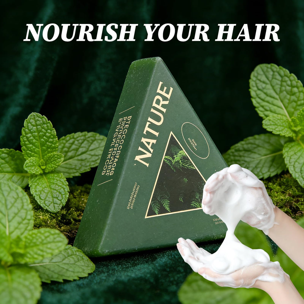 Shampoing solide ekxzvg Nature Triangle, rangement simple et peu encombrant.