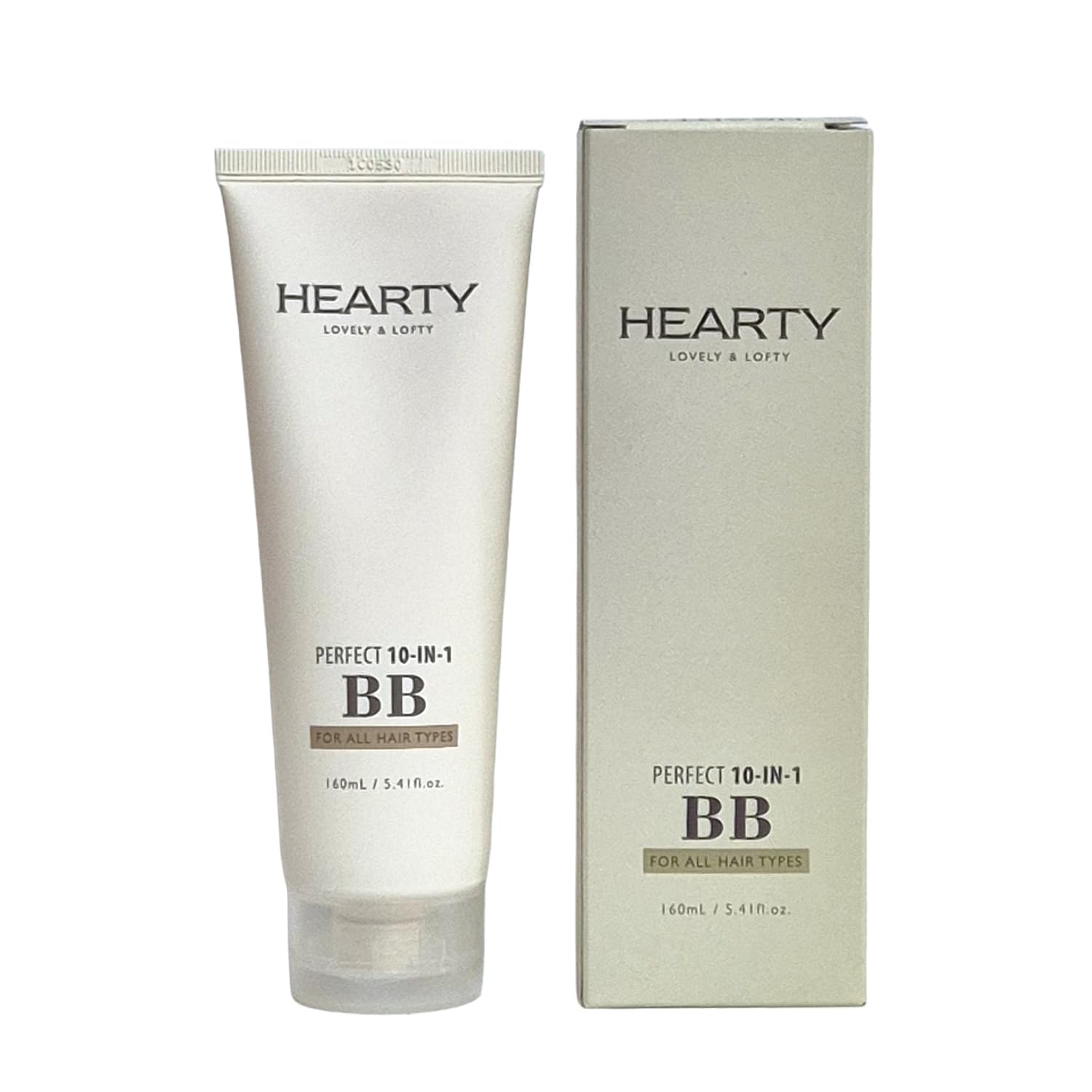 Elabore Hearty Perfect 10-en-1 BB, bouteille, réduit les frisottis pour des looks propres.