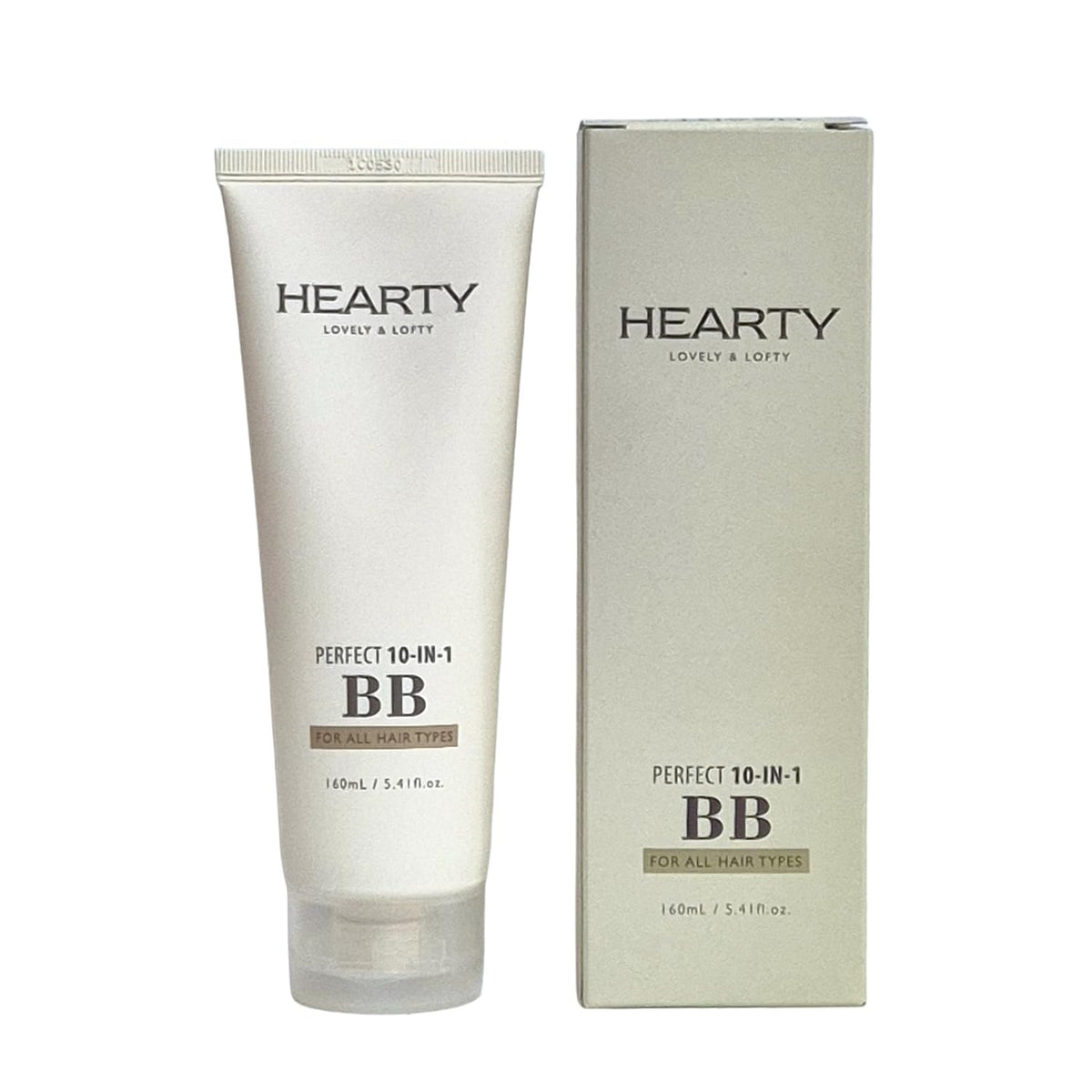 Elabore Hearty Perfect 10-en-1 BB, bouteille, réduit les frisottis pour des looks propres.