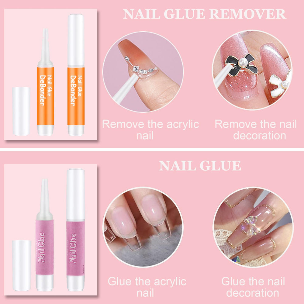 ELALRAU débondisseur-colle-ongles, retrait facilité sans abîmer les ongles.