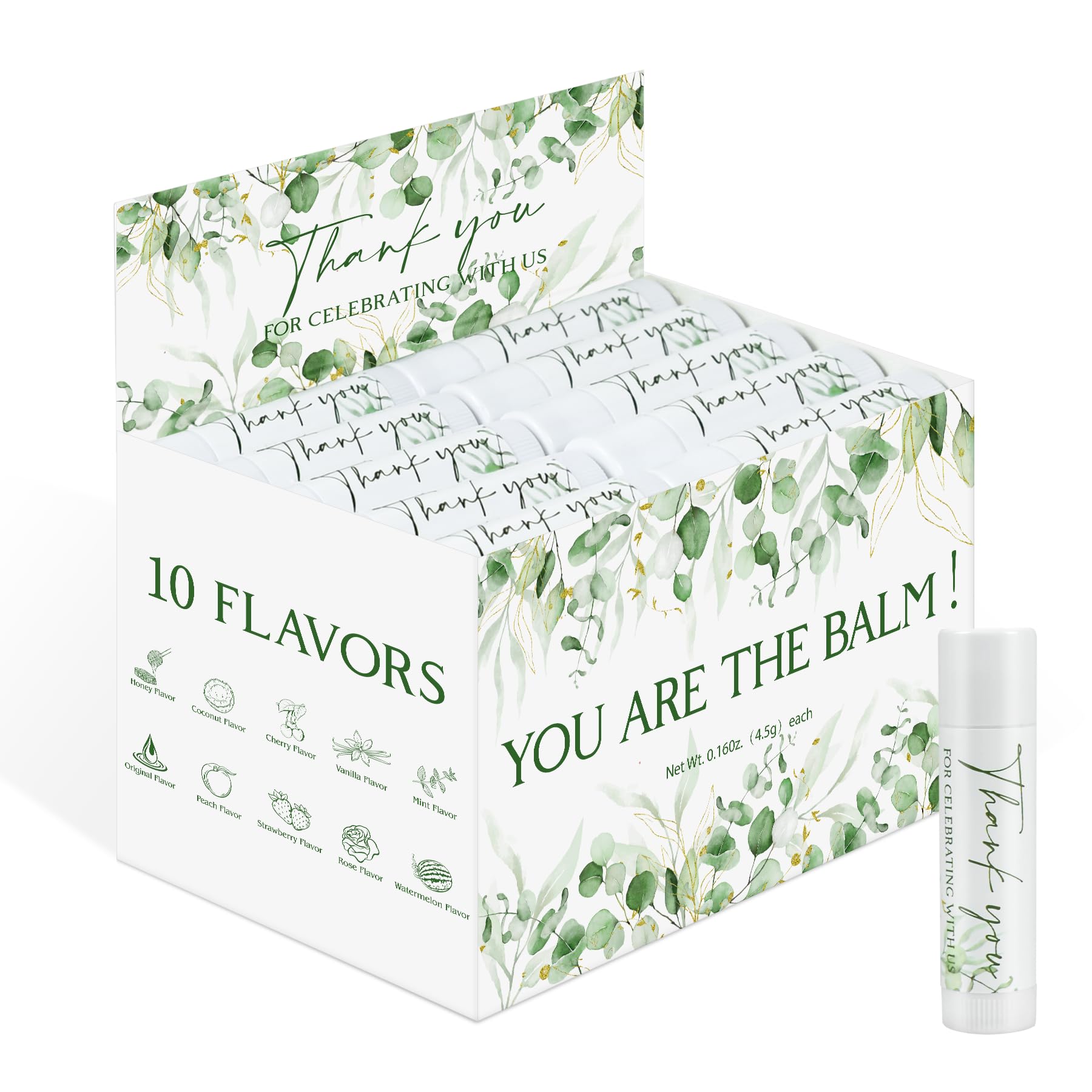 Baume lèvres ElasignShopo – coffret 50 pièces, hydratation légère tout au long de la journée.