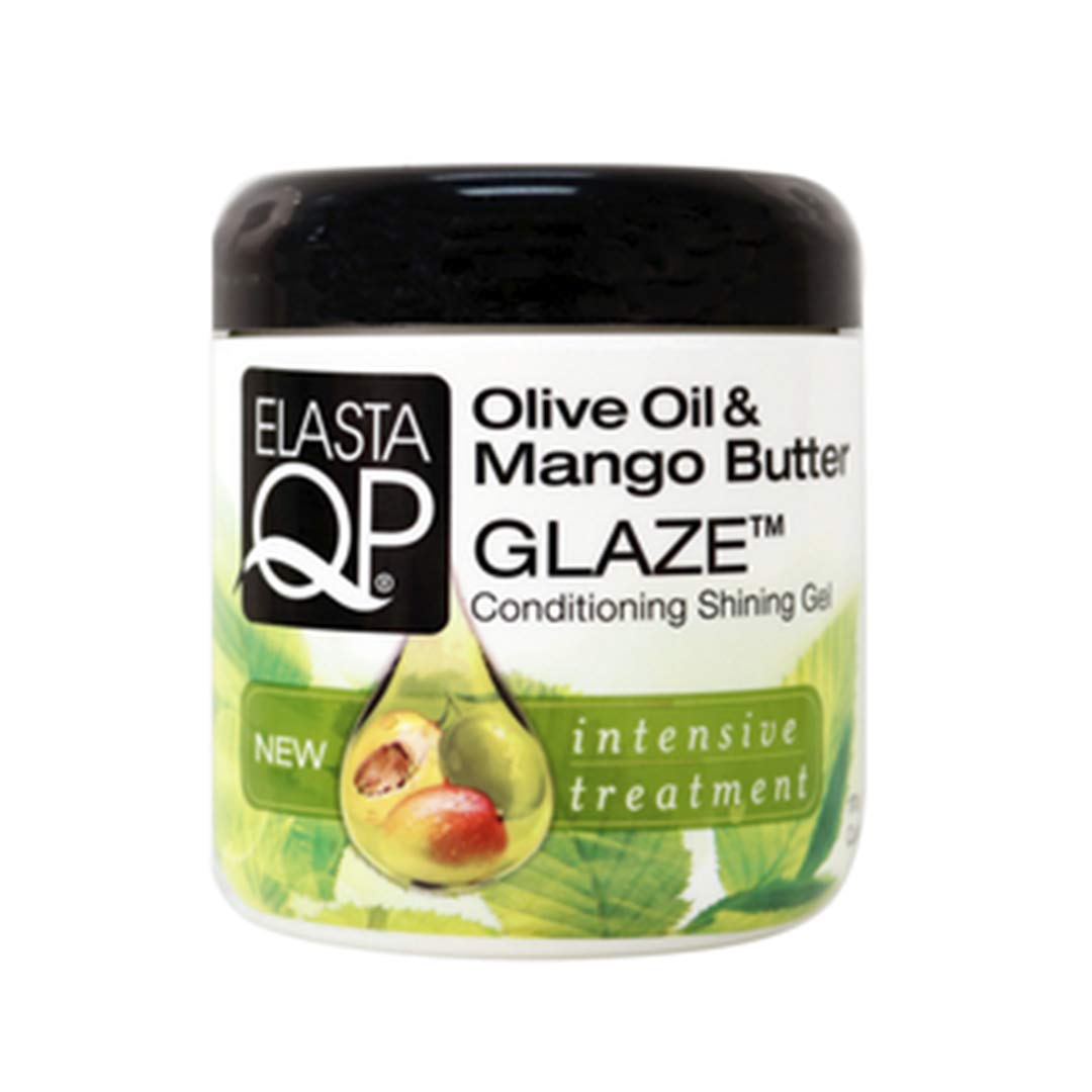 Elasta QP glaze applied on clean hair for even distribution and a softer finish.