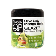 Elasta QP glaze applied on clean hair for even distribution and a softer finish.