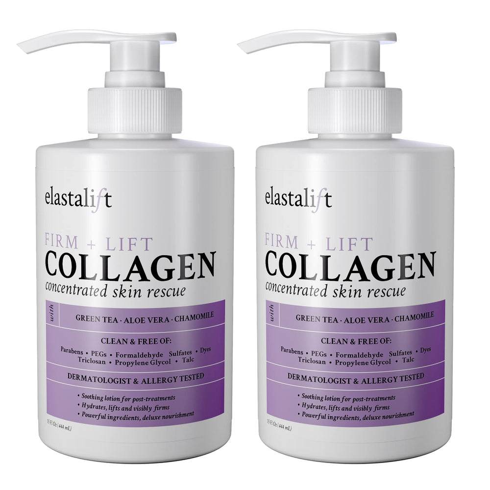 Elastalift Crème Collagène – corps, bouteille, hydratation et raffermissement.