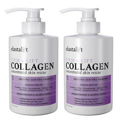 Elastalift Crème Collagène – corps, bouteille, hydratation et raffermissement.