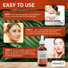 Elastalift serum texture on hand during application