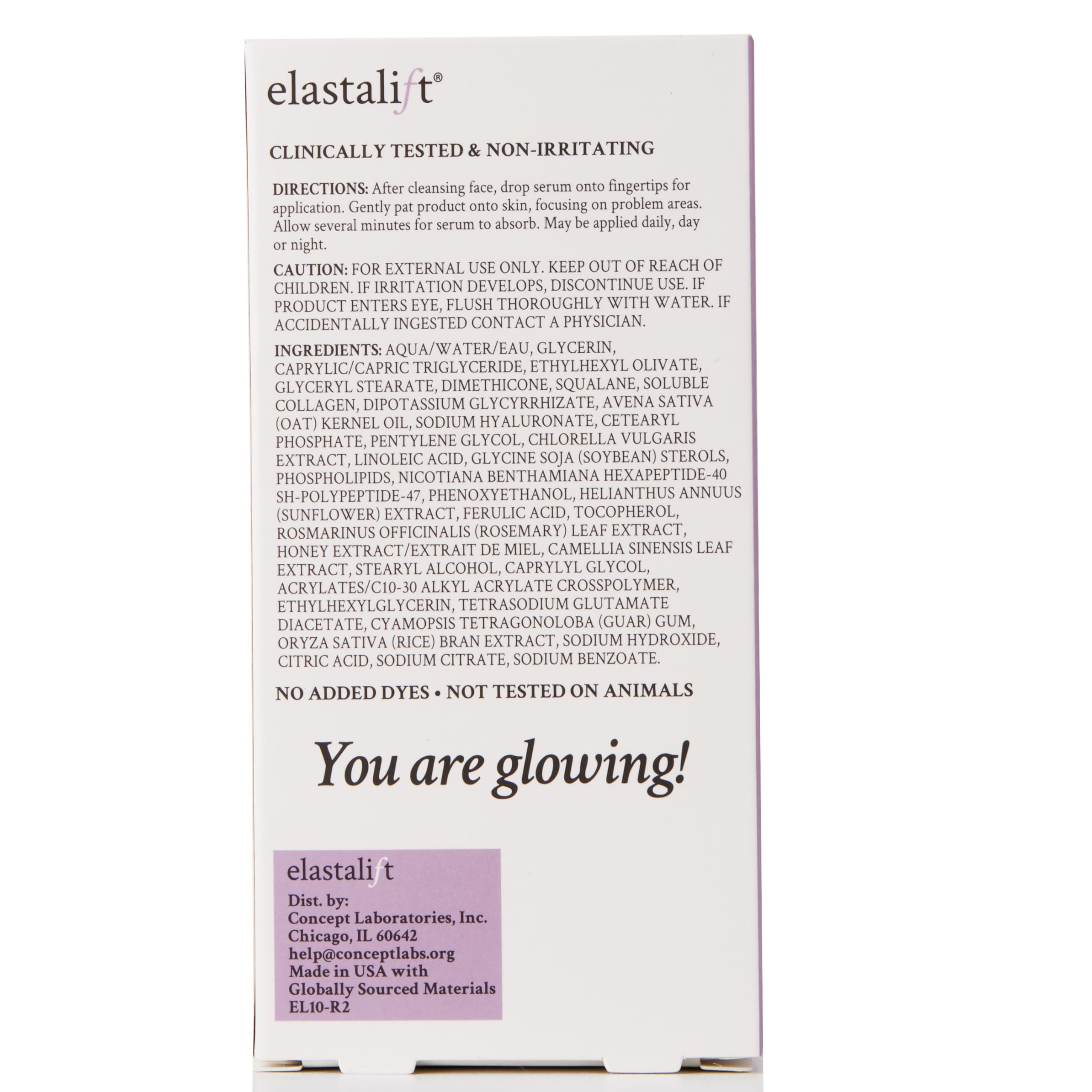 Elastalift Sérum Visage Flacon 50 ml pratique et compact.