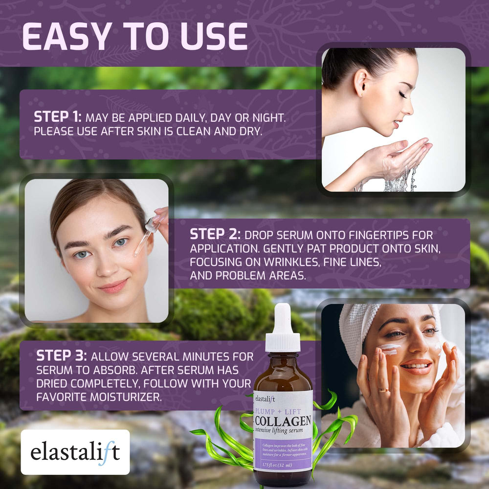 Elastalift Sérum Visage au soja et extrait d algues pour teint homogène.