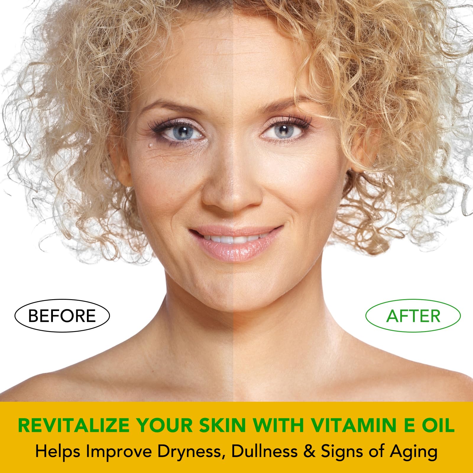 Bouteille compacte ELBBUB Vitamin E Oil, pratique à ranger et transporter