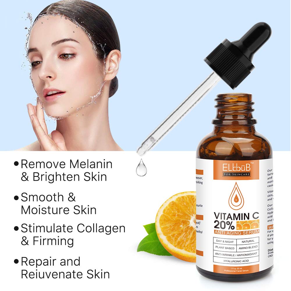 ELBBUB Sérum vitamine C 20% — retinol pour une apparence plus ferme