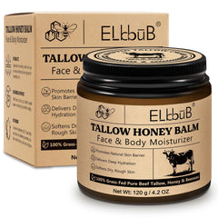 ELBBUB Crème Tallow – visuel bocal montrant texture riche pour visage