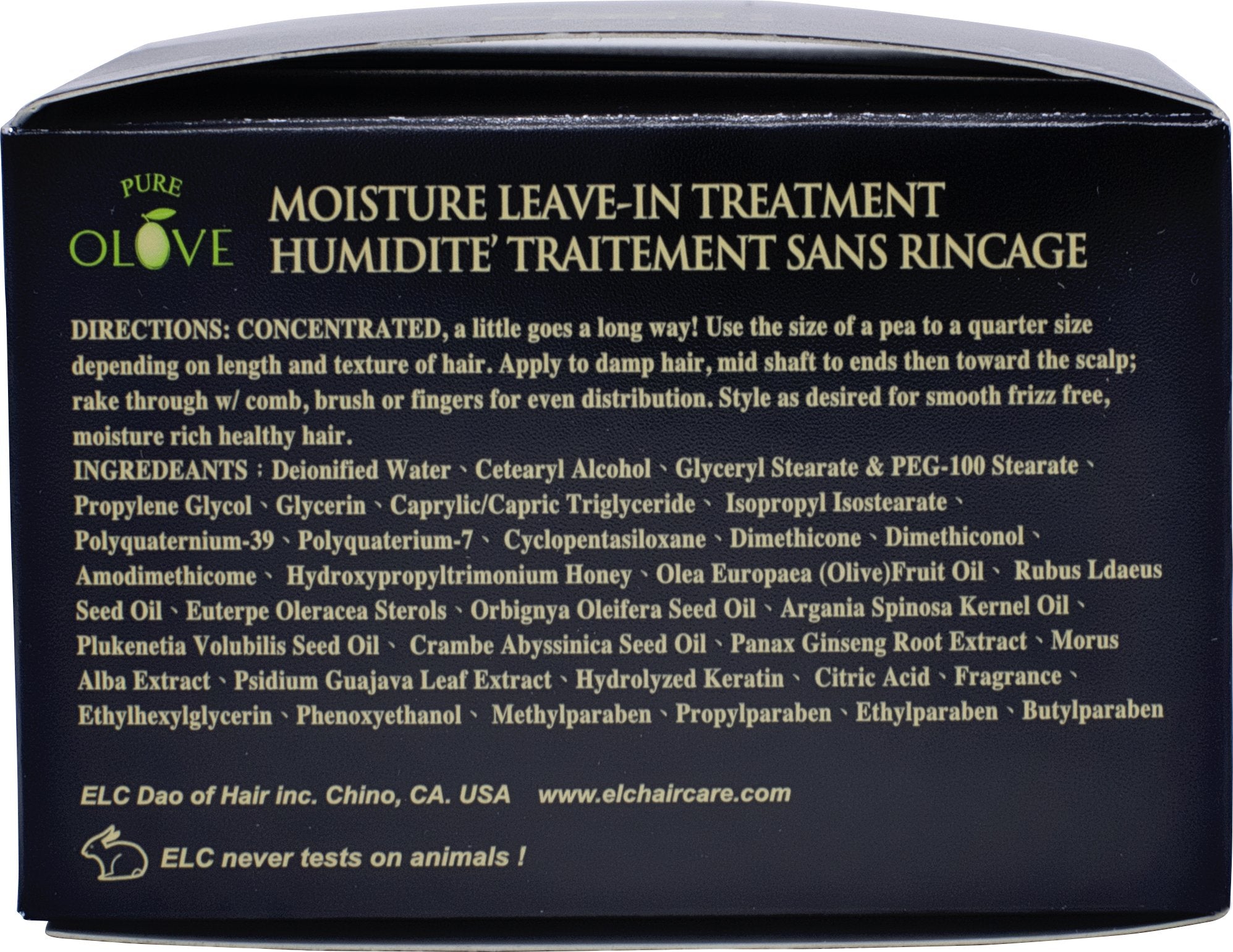 ELC Dao of Hair Pure Olove 3, emballage élégant et compact, rangement facile.