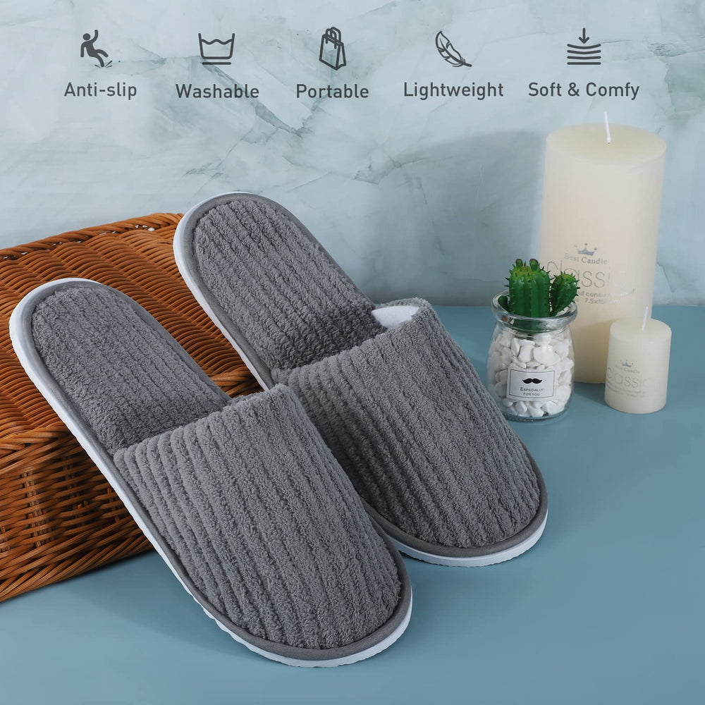 Elcoho chaussons emballés individuellement, hygiène adaptée aux déplacements.