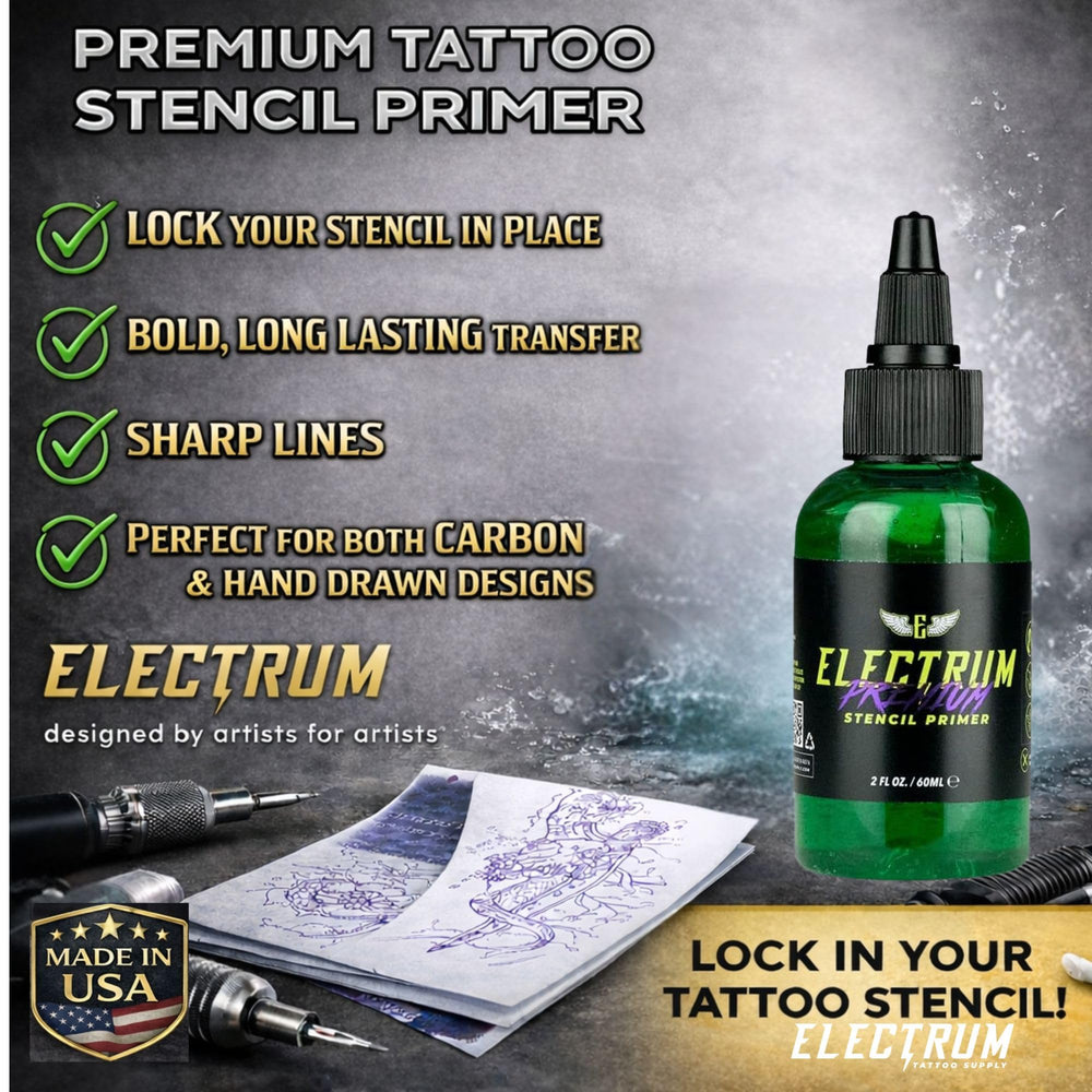 Electrum gel-transfert-stencil-carbon: compatible pochoirs carbone pour contours renforcés.