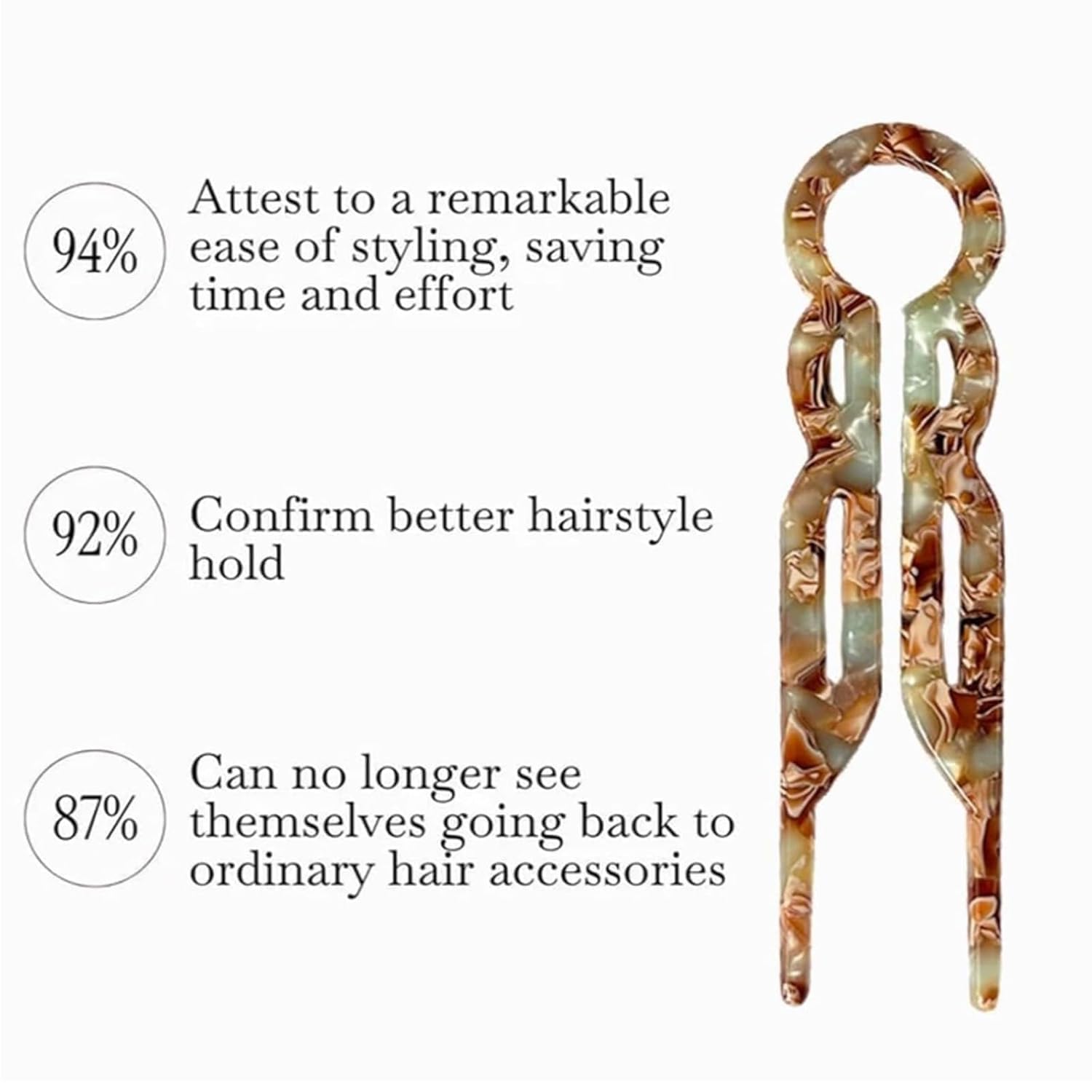 Elefutura Prestige pinces coiffure design léger, adaptées à toutes les longueurs.