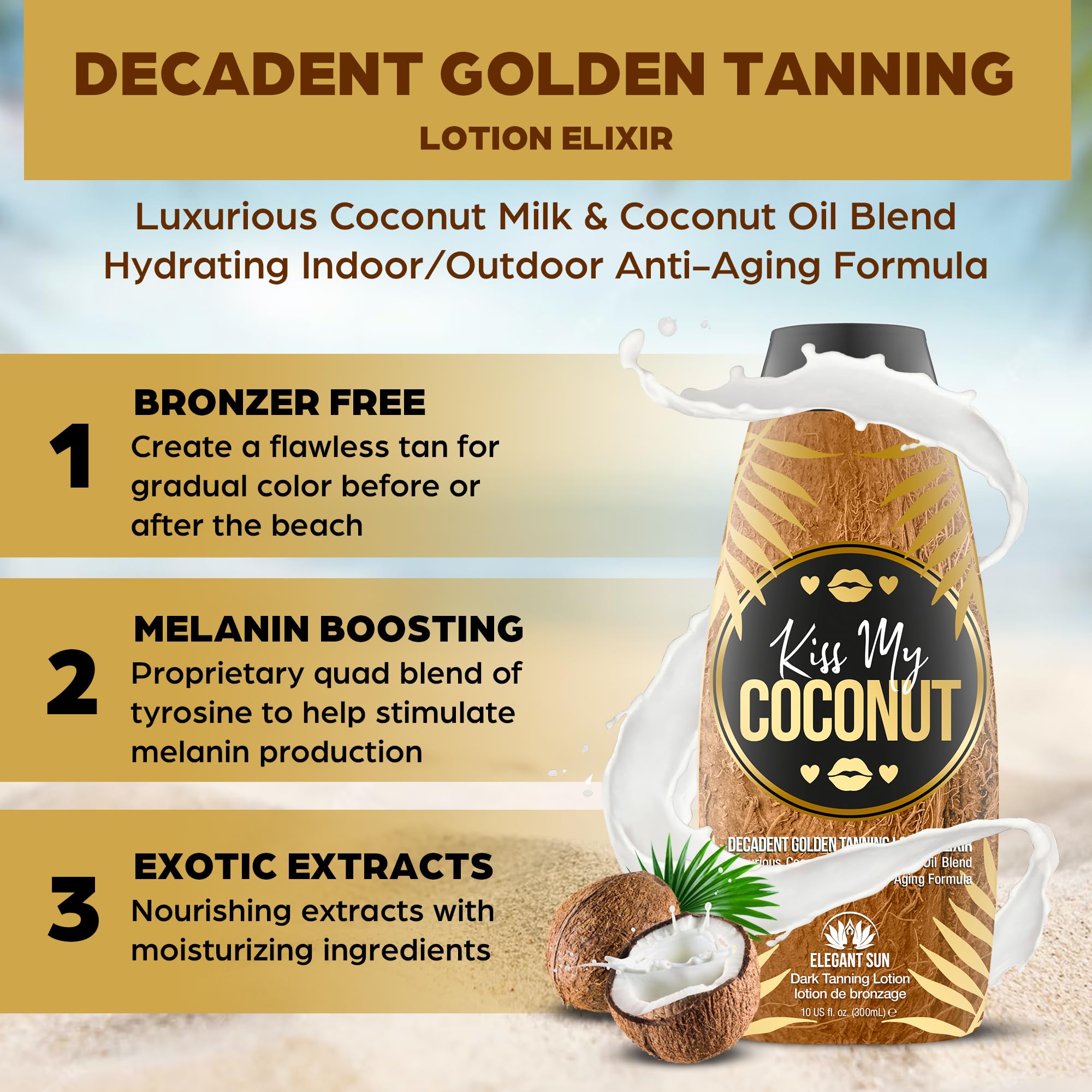 Application corps et visage avec Kiss My Coconut, parfum coco paradisiaque