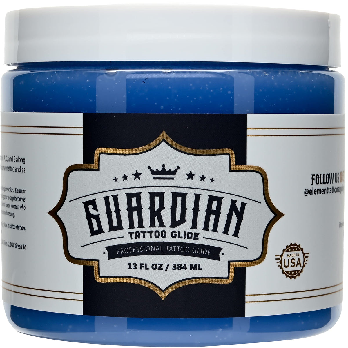 Guardian Tattoo Glide dans le bocal 13oz: hydratation ciblée pour le tatouage