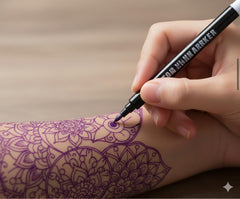 Marqueur peau violet à pointe épaisse pour tracés durables et précis.