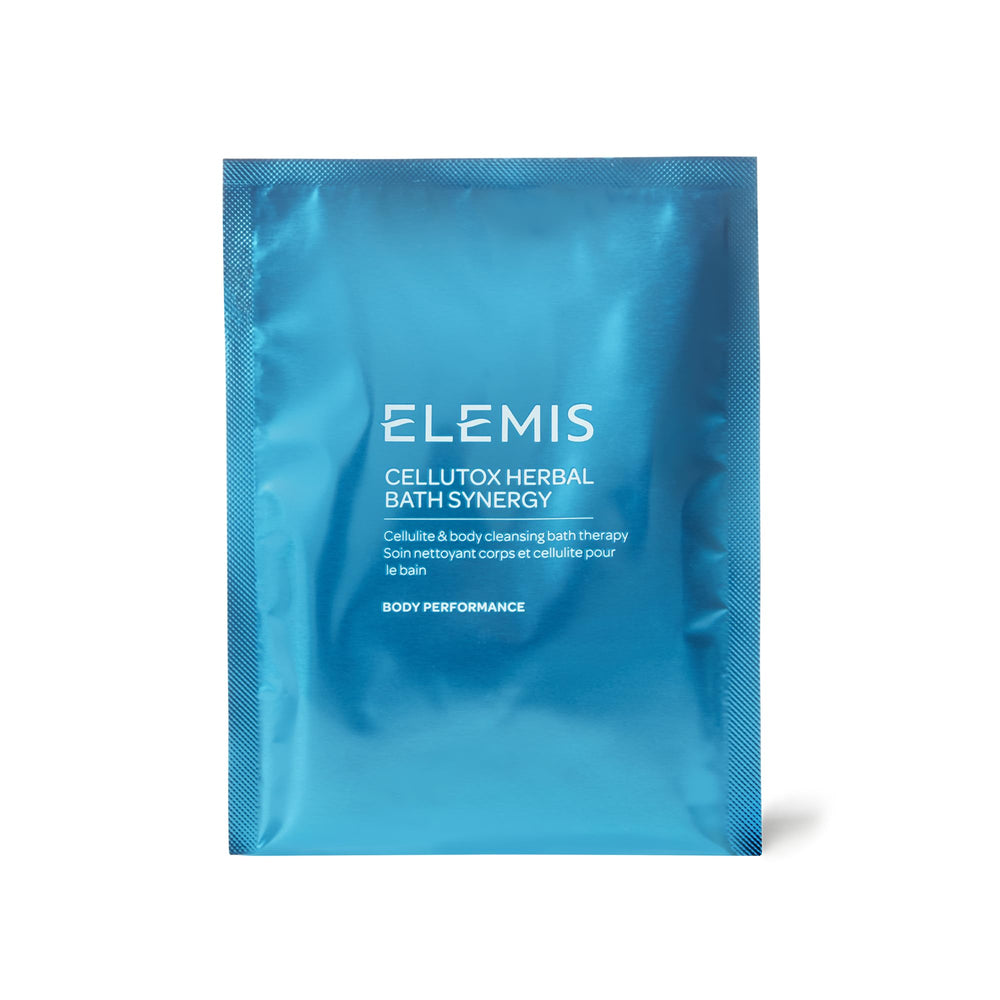 ELEMIS Cellutox sachets-bain vue d'ensemble, rituel detoxifiant pour la peau.