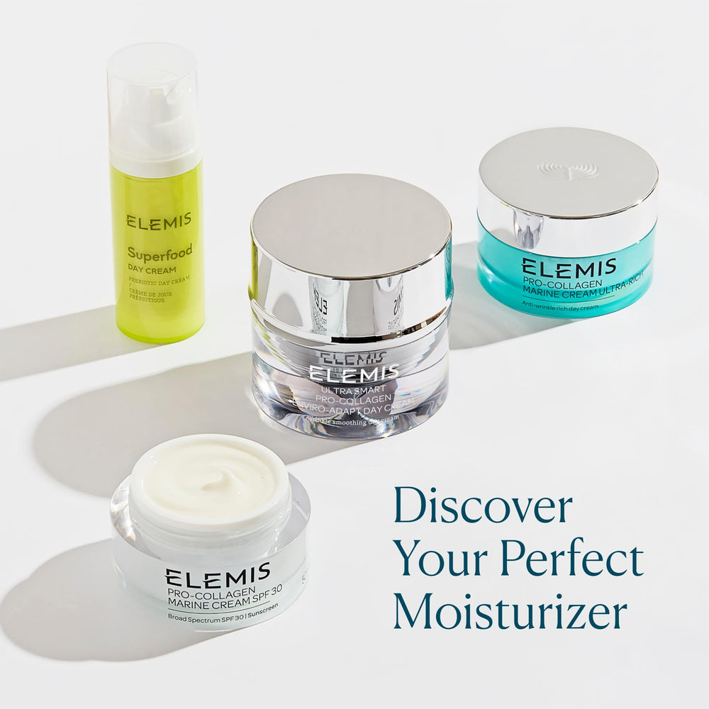 ELEMIS Crème de Jour Superfood: lueur extérieure hydratante pour peau saine.