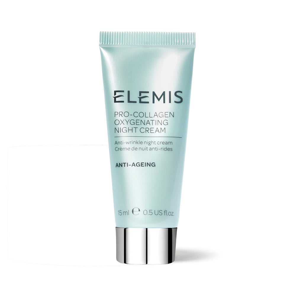 ELEMIS Pro-Collagen Nuit format voyage 15 ml, hydratation immédiate au réveil.