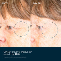Application sur le visage avec ELEMIS Pro-Collagen Overnight Matrix
