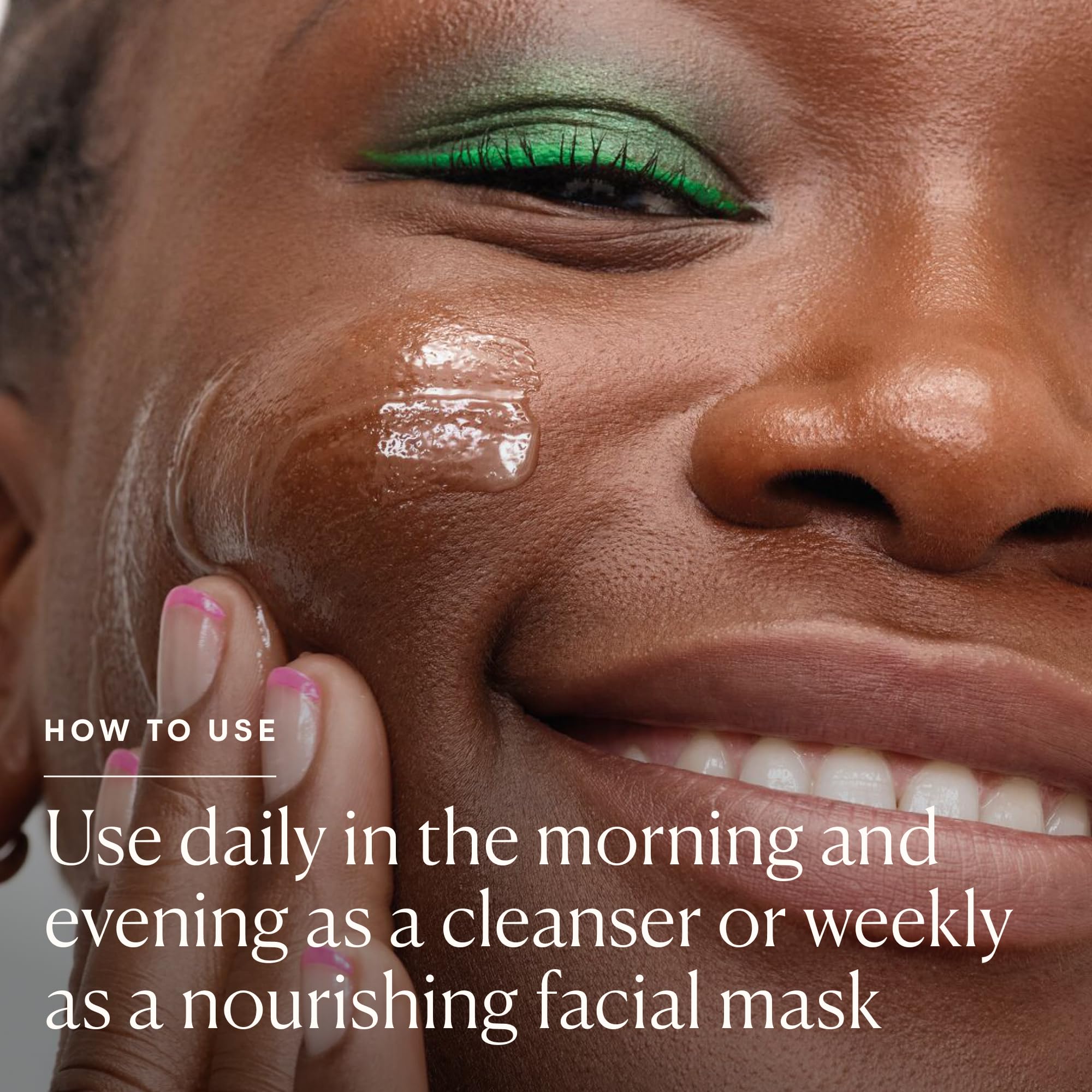 Utilisable quotidiennement ou masque hebdomadaire selon besoins