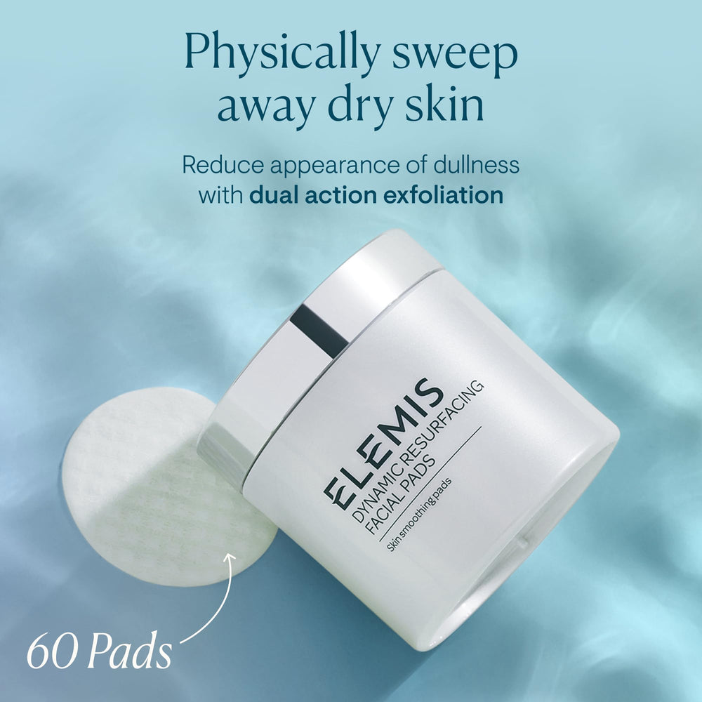 ELEMIS Dynamic Resurfacing Pads — côté texturé exfolie doucement pour peau plus lisse.