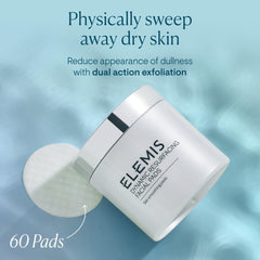ELEMIS Dynamic Resurfacing Pads — côté texturé exfolie doucement pour peau plus lisse.
