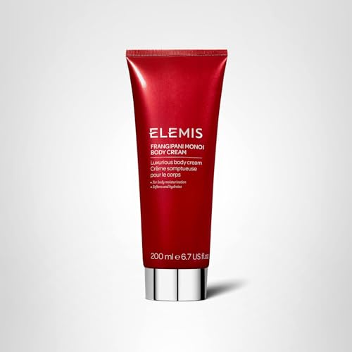 ELEMIS Frangipani Monoi crème pour le corps, emballage luxueux et soin nourrissant quotidien.