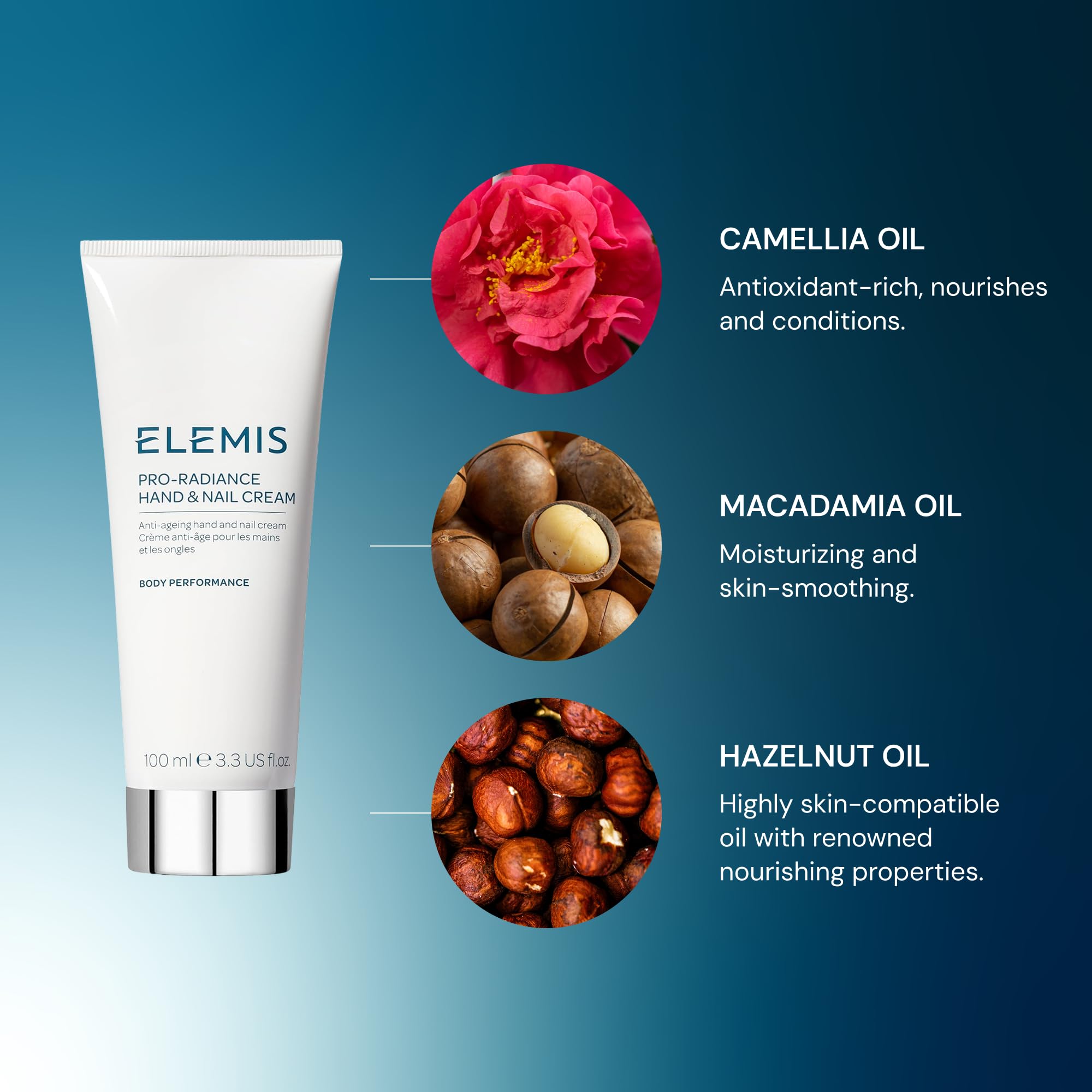 Huile noisette camellia botanique d’ELEMIS – nourrissante et protectrice