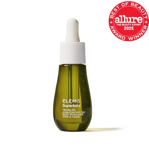 Huile ELEMIS Superfood à pompe; nourrit sans excès et pénètre rapidement.