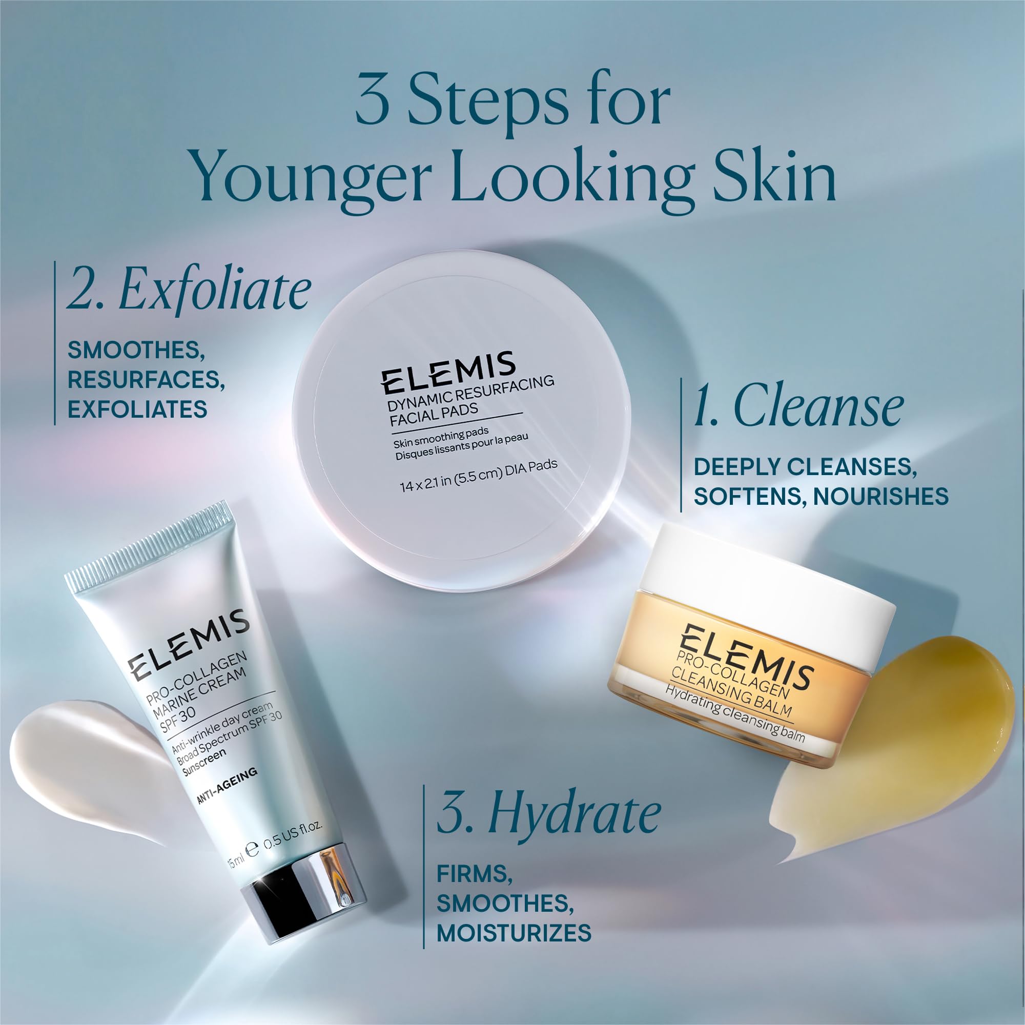 Hydratation durable avec ELEMIS Pro-Collagen Marine Cream SPF 30.