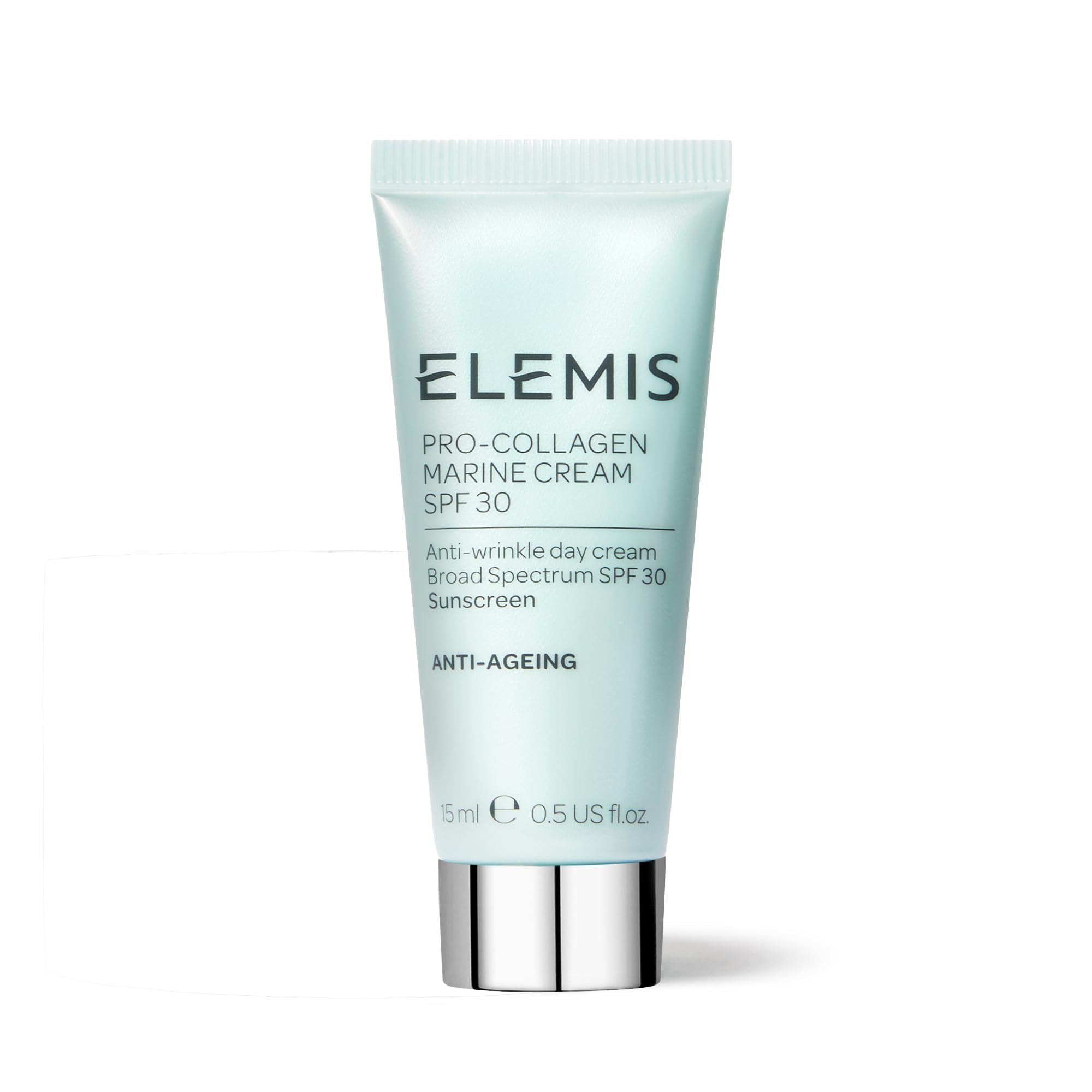 ELEMIS Pro-Collagen Marine Cream SPF 30, pot ouvert, texture légère et gourmande.
