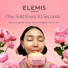 Elemis Pro-Collagen Rose Cleansing Balm et lingette humide, nettoyage des maquillages résistants à l'eau