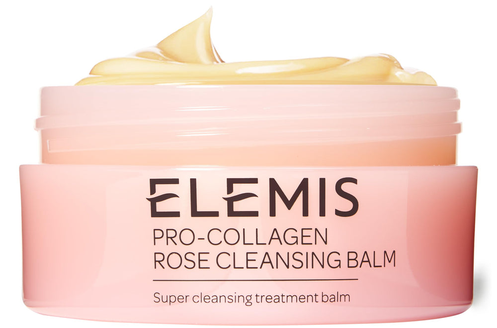Elemis Pro-Collagen Rose Cleansing Balm, pot aperçu, démaquillage en douceur