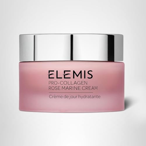 Routine visage: ELEMIS Pro-Collagen Rose Marine Cream prête comme base maquillage.