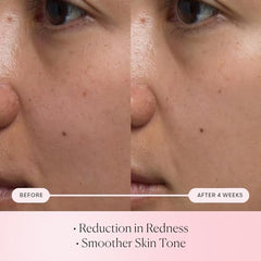 Pompe du sérum facilitant l’application sur le visage.