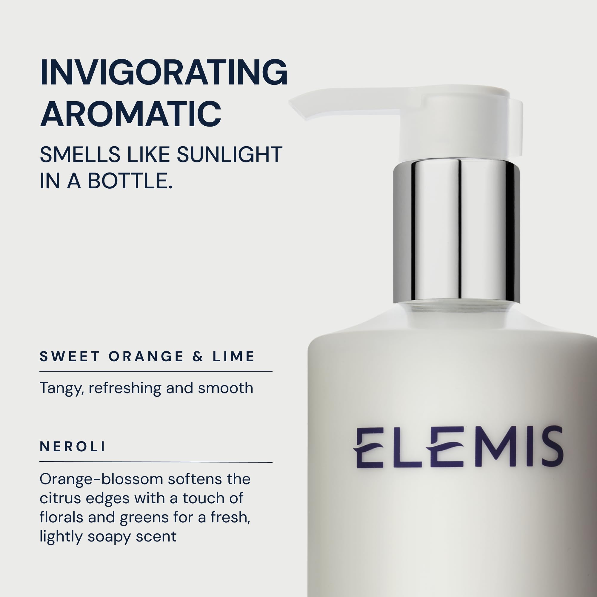 ELEMIS Revitalise-Me, parfum orange douce citron vert néroli léger et frais.