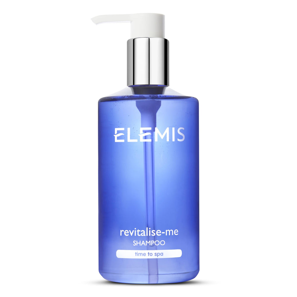 Elemis Revitalize-Me Shampoing flacon prêt pour la routine quotidienne des cheveux.