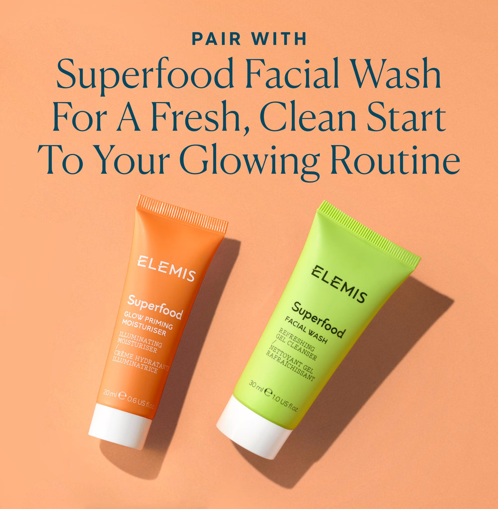 Effet lumineux naturel apporté par ELEMIS Glow Priming Moisturizer.