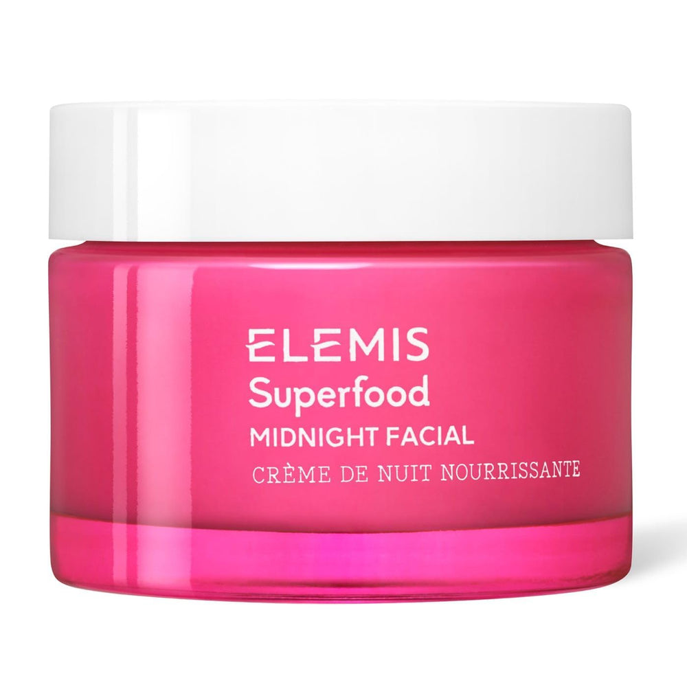 ELEMIS Superfood Midnight Facial — flacon lumineux, hydratation nocturne