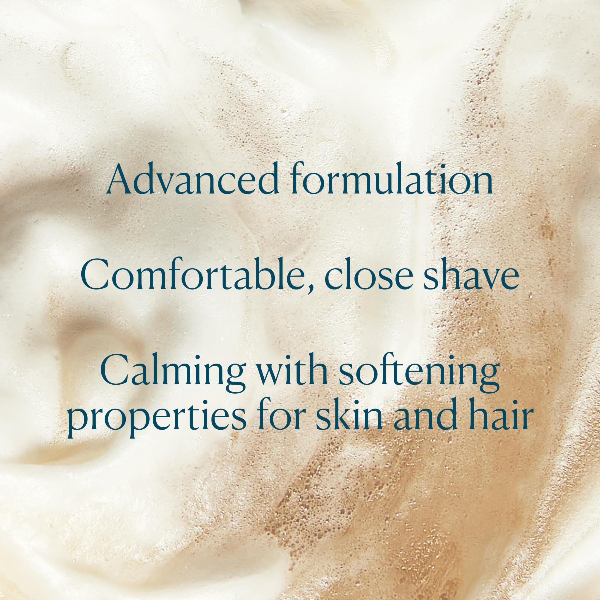Texture moussante ELEMIS qui adoucit les poils pour un rasage plus facile.