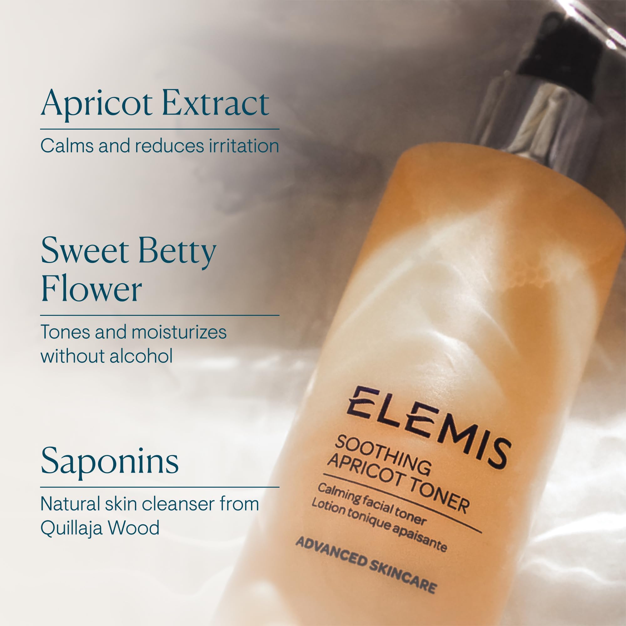 ELEMIS tonique abricot, paupières nettoyantes: démaquillage doux.