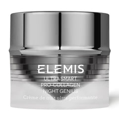 ELEMIS Night Genius, pot crème, offre une hydratation nocturne et réconfortante.
