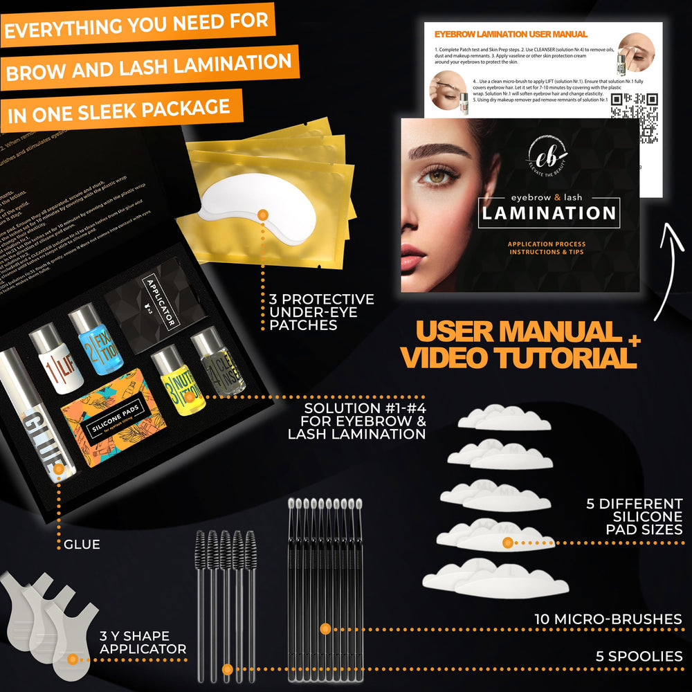 Cartes d’instructions Elevate la Beauté guide étape par étape