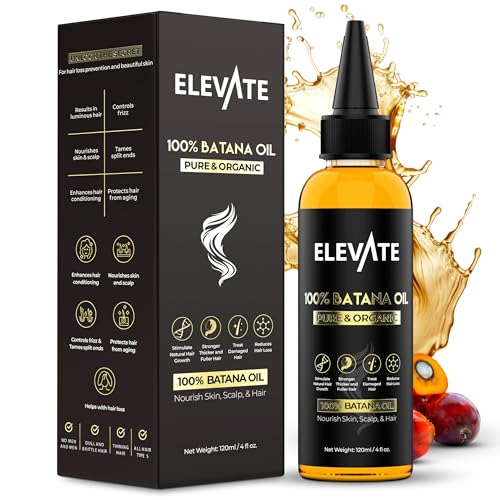Elevate Batana Oil, brillance naturelle et texture satinée pour cheveux.