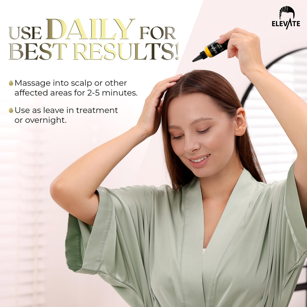 Emballage pratique Elevate Batana, produit naturel et facile à doser.