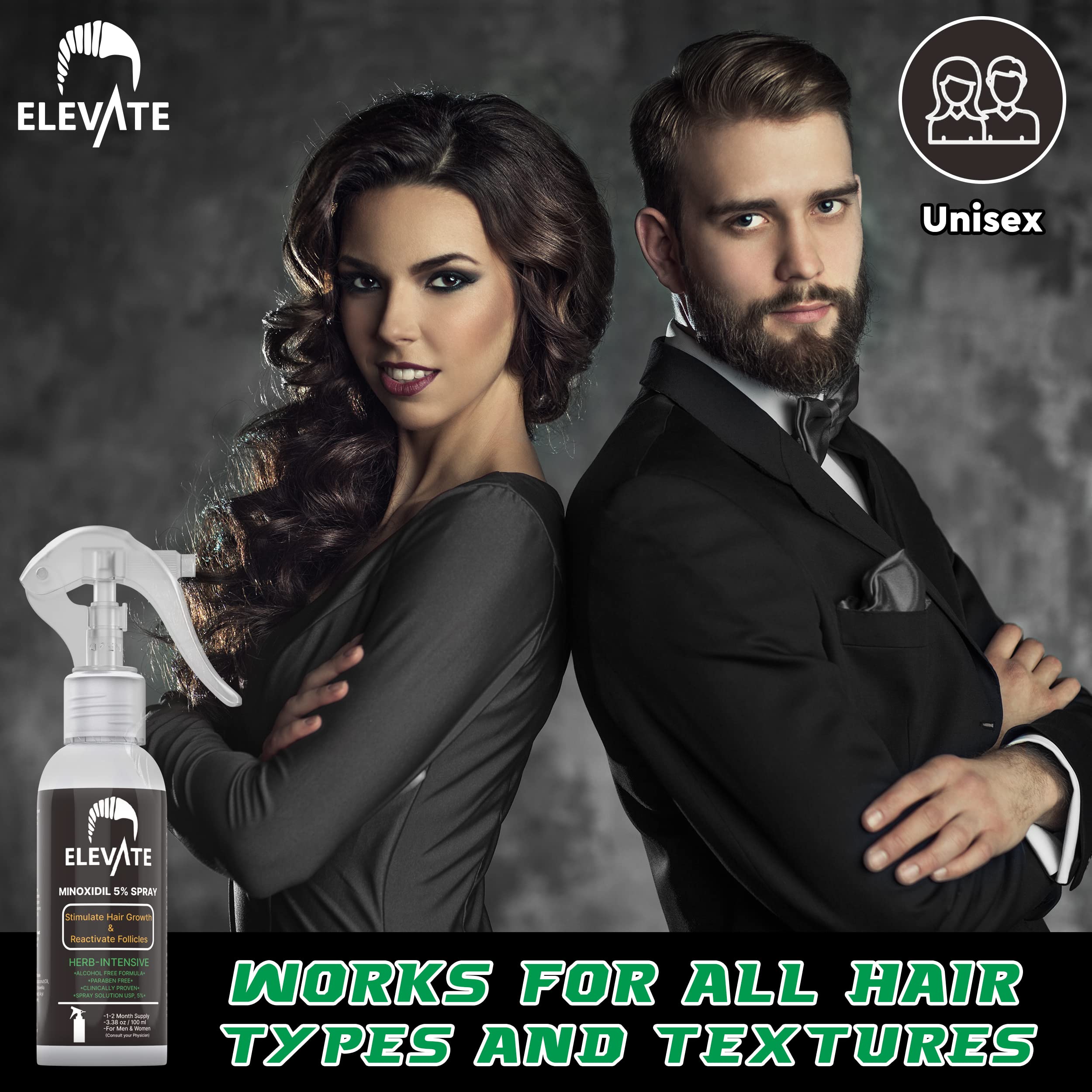 Elevate ingredients: biotin, green tea, coconut oil infusion for scalp health