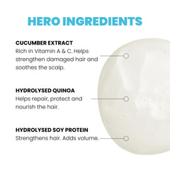 Texture mousse légère du shampoing prêt à être appliquée sur cheveux mouillés